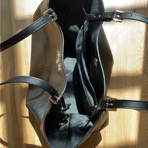 Michael Kors Black Pebble Grain Leather Shoulder Bag Handbag